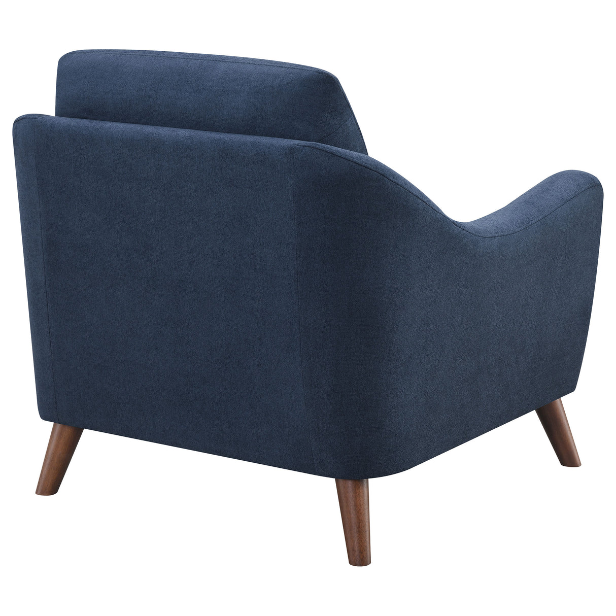 Chair - Gano Sloped Arm Upholstered Chair Navy Blue