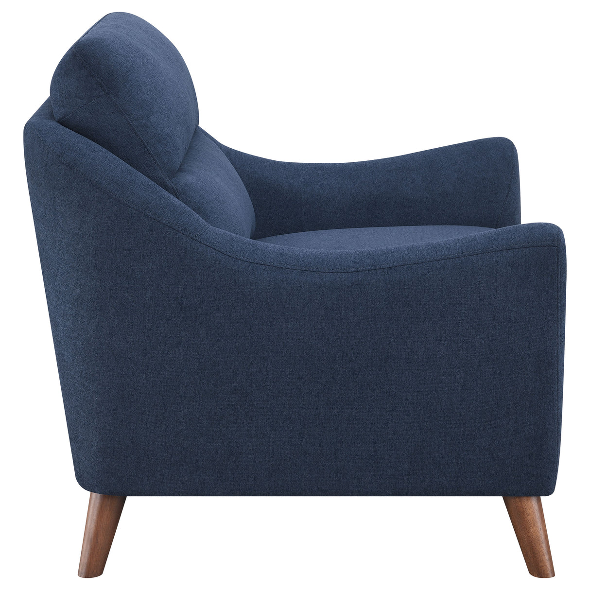 Chair - Gano Sloped Arm Upholstered Chair Navy Blue