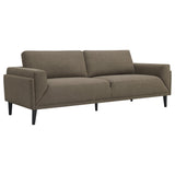 Rilynn 2 - piece Upholstered Track Arms Sofa Set Brown | Coaster | Home Elegance USA