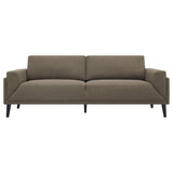 Rilynn 2 - piece Upholstered Track Arms Sofa Set Brown | Coaster | Home Elegance USA