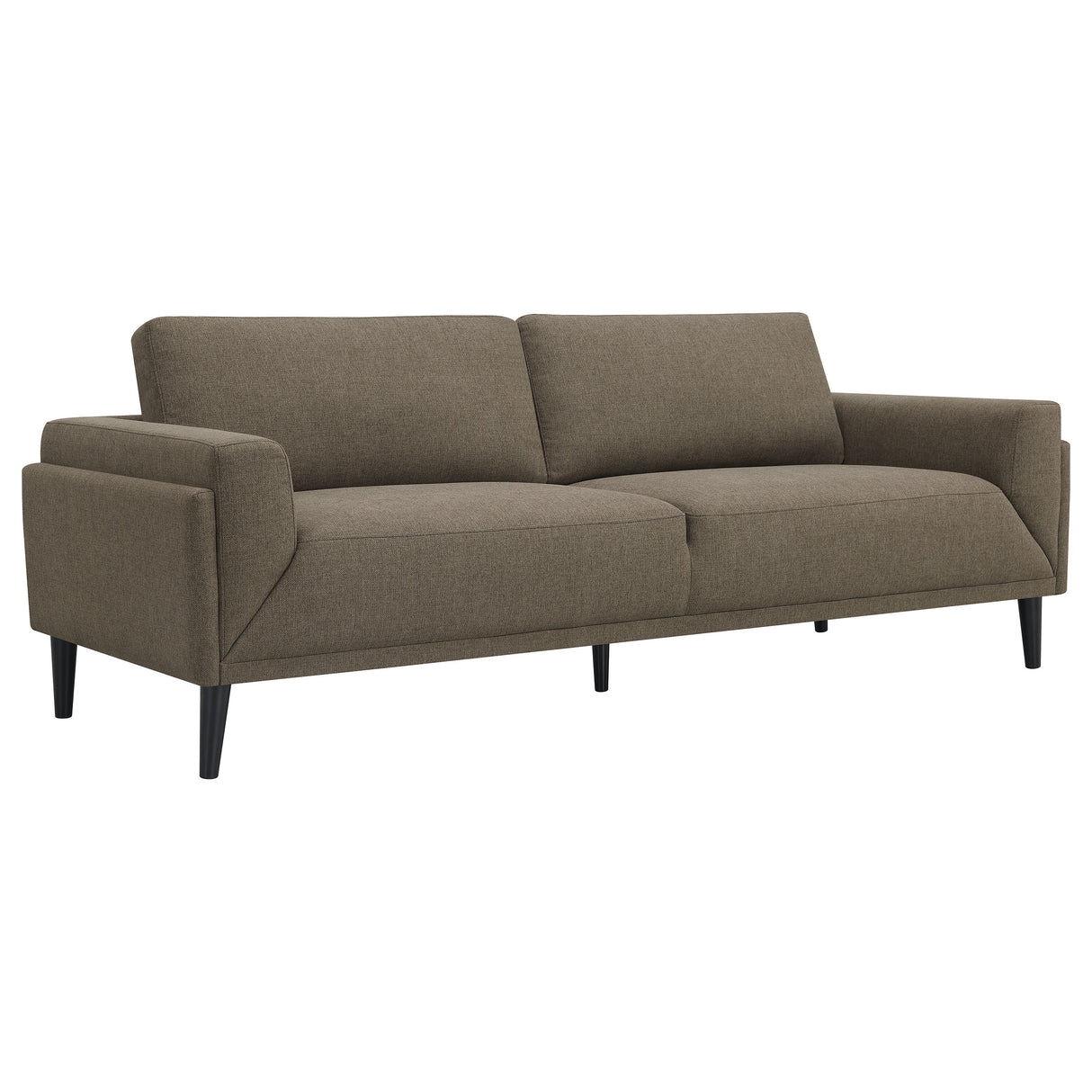 Sofa - Rilynn Upholstered Track Arms Sofa Brown