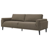 Sofa - Rilynn Upholstered Track Arms Sofa Brown