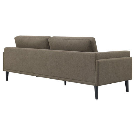 Sofa - Rilynn Upholstered Track Arms Sofa Brown