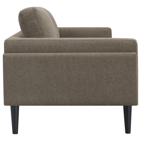 Sofa - Rilynn Upholstered Track Arms Sofa Brown