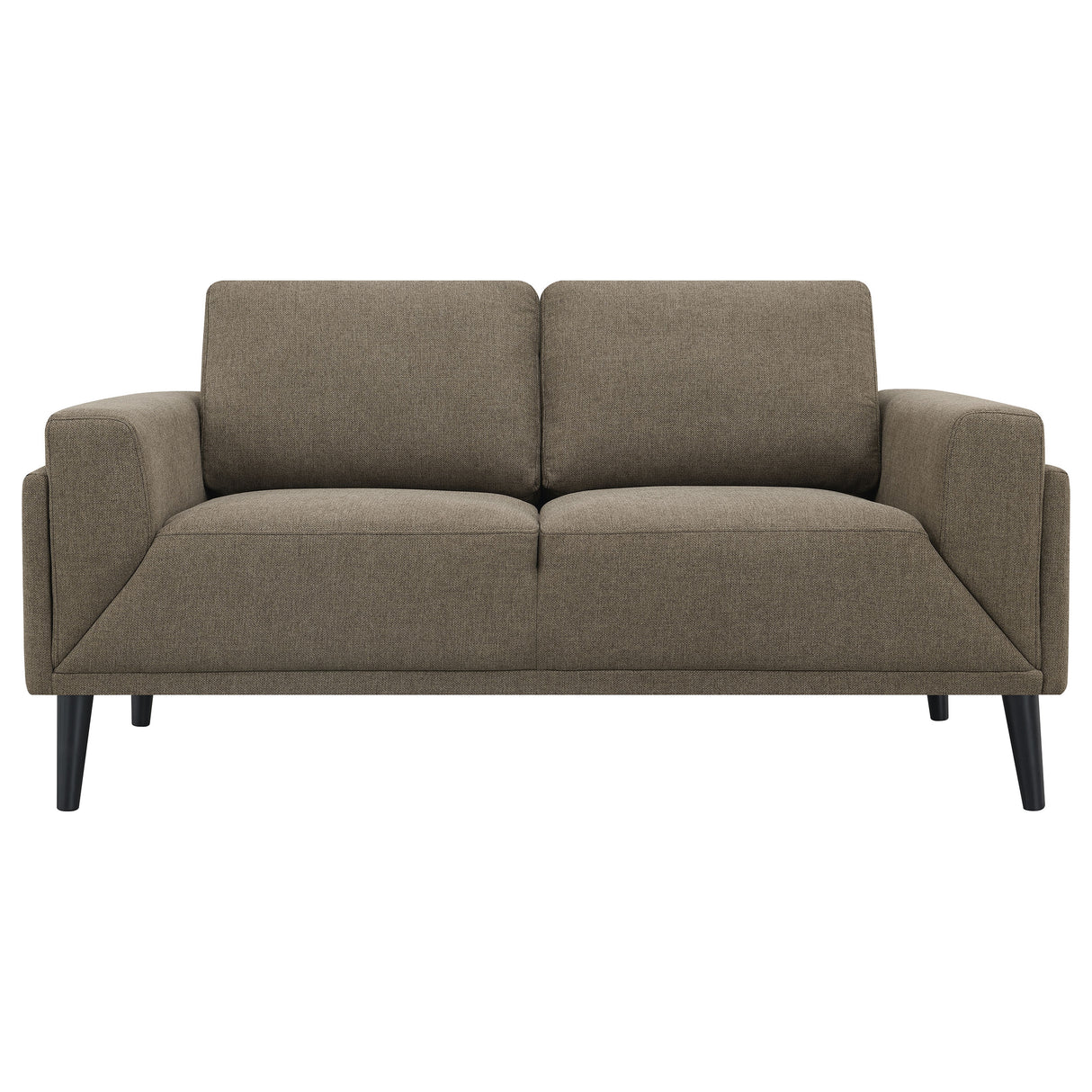 Loveseat - Rilynn Upholstered Track Arms Loveseat Brown