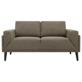 Loveseat - Rilynn Upholstered Track Arms Loveseat Brown