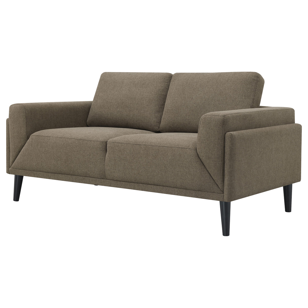 Loveseat - Rilynn Upholstered Track Arms Loveseat Brown