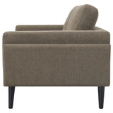 Loveseat - Rilynn Upholstered Track Arms Loveseat Brown