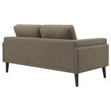 Loveseat - Rilynn Upholstered Track Arms Loveseat Brown