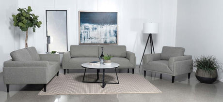 Rilynn 3 - piece Upholstered Track Arms Sofa Set Grey - 509524 - S3 - image - 1