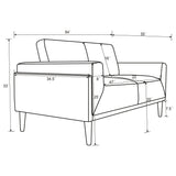 Rilynn 3 - piece Upholstered Track Arms Sofa Set Grey - 509524 - S3 - image - 12