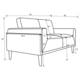 Loveseat - Rilynn Upholstered Track Arms Loveseat Grey