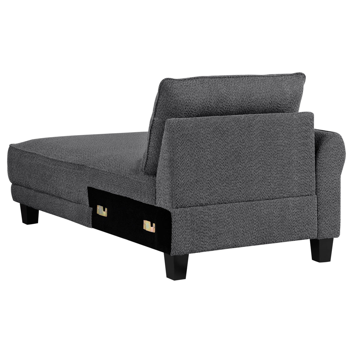 Caspian Upholstered Curved Arms Sectional Sofa Grey | Coaster - 509540 - Home Elegance USA - 9