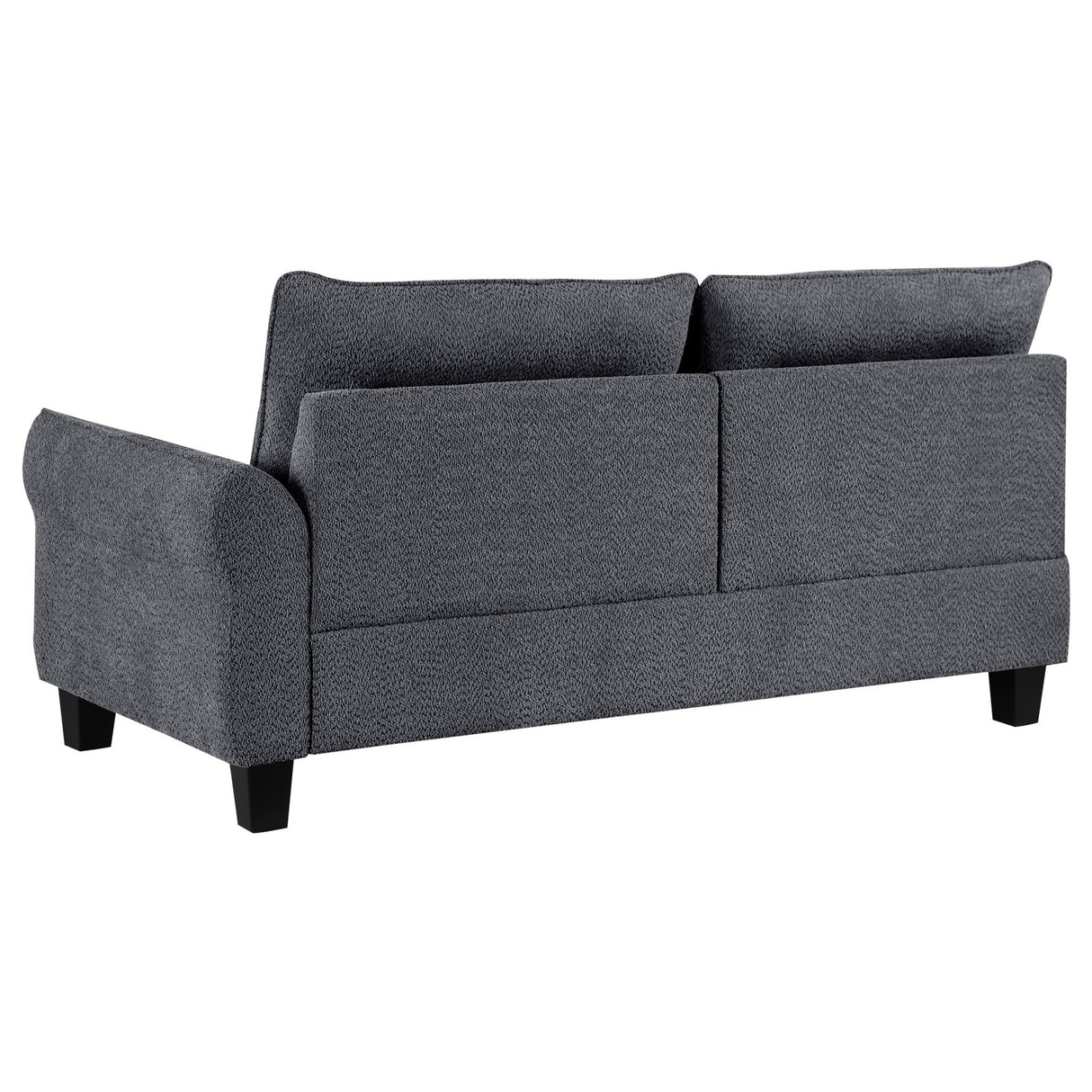 Caspian Upholstered Curved Arms Sectional Sofa Grey | Coaster | Home Elegance USA