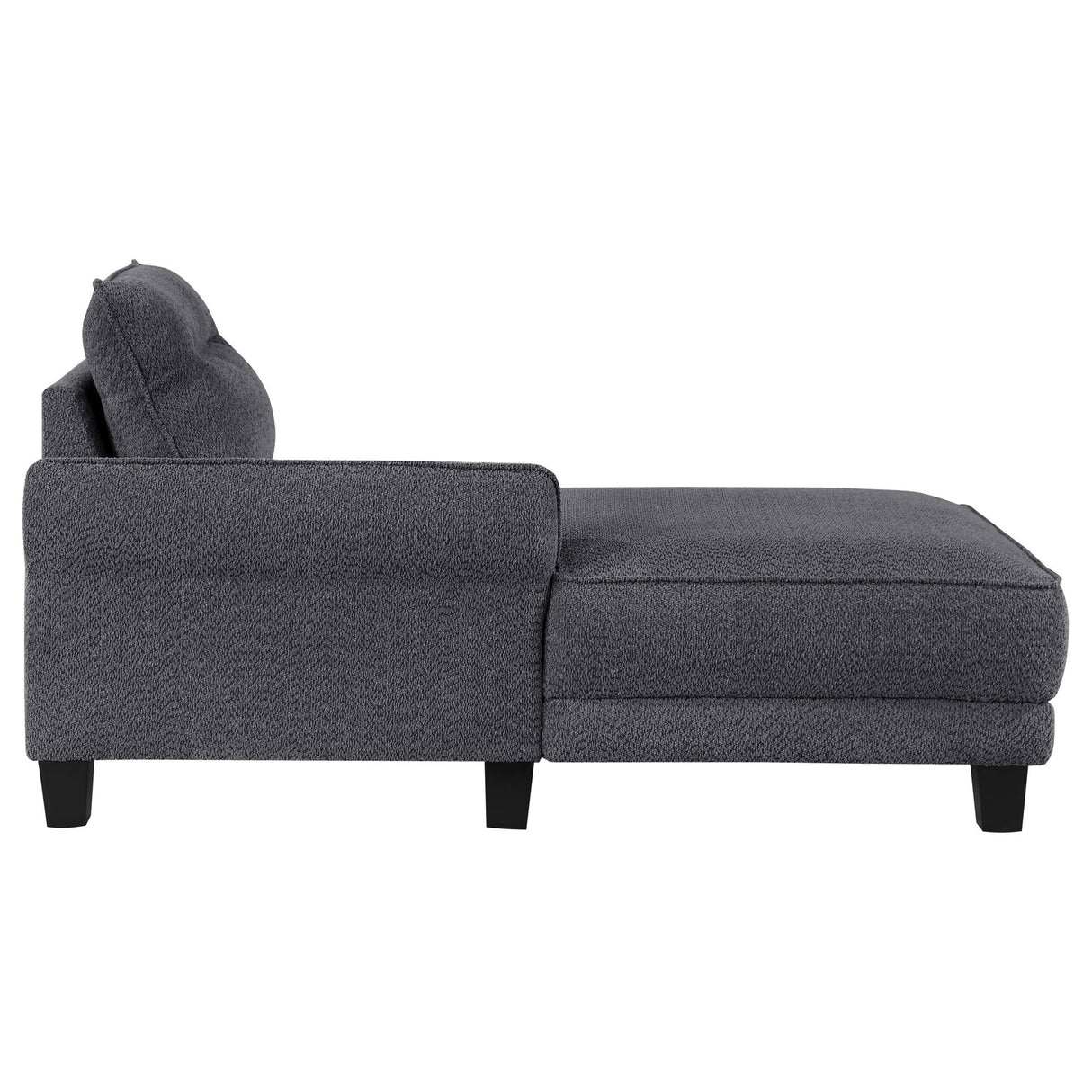 Caspian Upholstered Curved Arms Sectional Sofa Grey | Coaster | Home Elegance USA