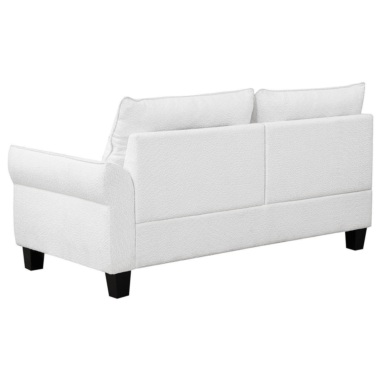 Caspian Upholstered Curved Arms Sectional Sofa White and Black | Coaster - 509550 - Home Elegance USA - 10