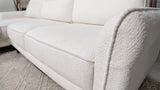 Caspian Upholstered Curved Arms Sectional Sofa White and Black | Coaster | Home Elegance USA