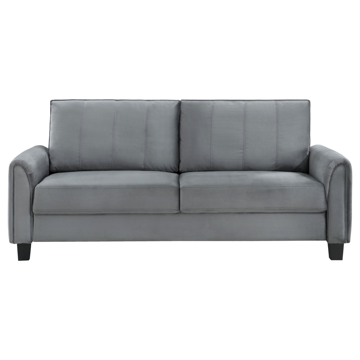 Davis 2 - piece Upholstered Rolled Arm Sofa Grey | Coaster | Home Elegance USA