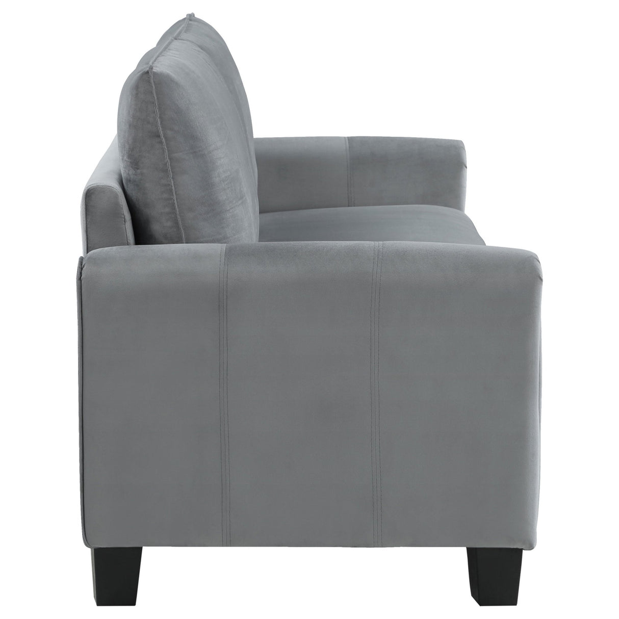 Davis 2 - piece Upholstered Rolled Arm Sofa Grey | Coaster | Home Elegance USA