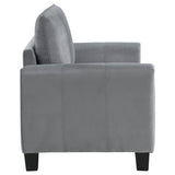 Davis 2 - piece Upholstered Rolled Arm Sofa Grey | Coaster | Home Elegance USA