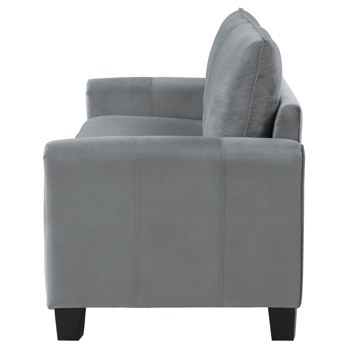 Davis Upholstered Rolled Arm Sofa Grey | Coaster - 509634 - Home Elegance USA - 5