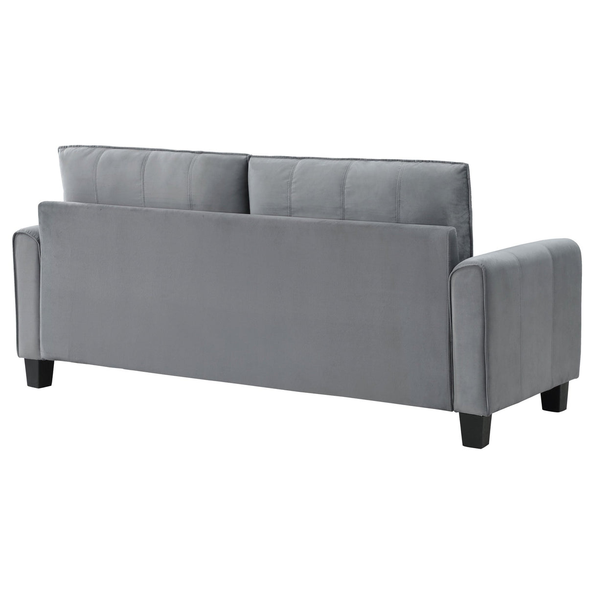 Davis Upholstered Rolled Arm Sofa Grey | Coaster - 509634 - Home Elegance USA - 7