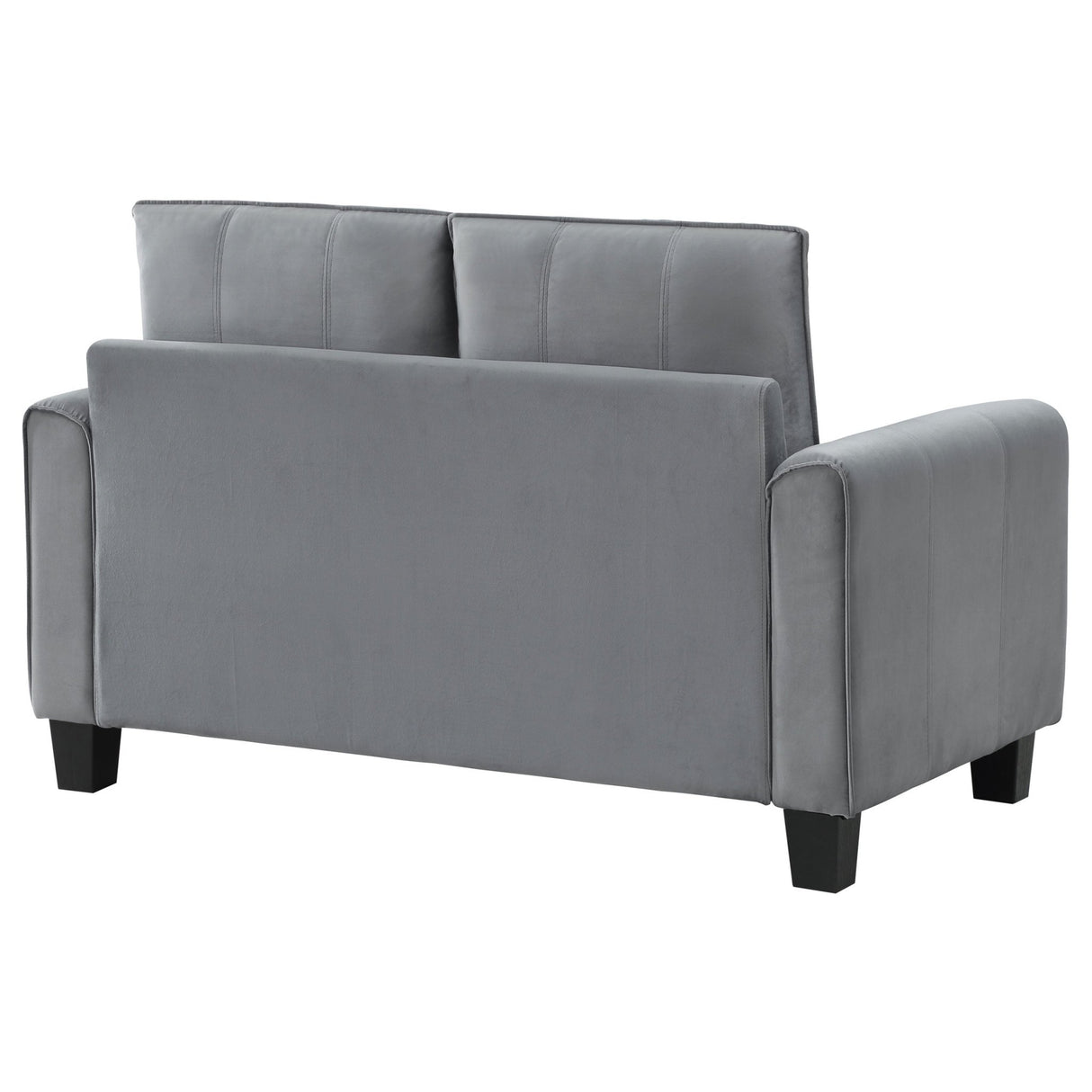 Davis Upholstered Rolled Arm Loveseat Grey | Coaster | Home Elegance USA