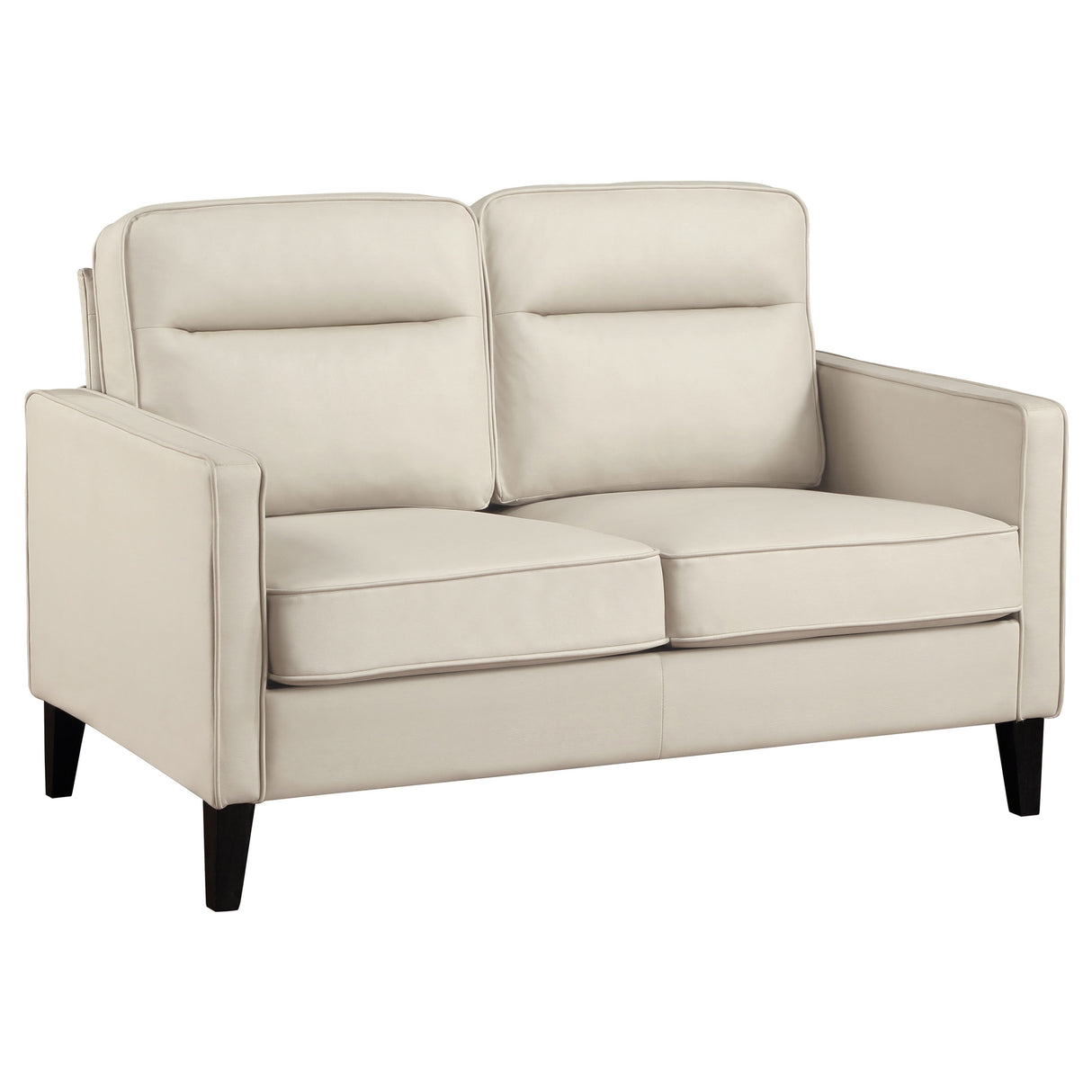 Sofa 2 Pc Set - Jonah 2-piece Upholstered Track Arm Sofa Set Ivory