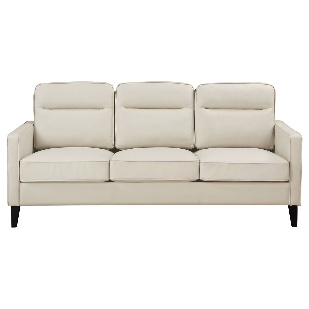 Sofa 3 Pc Set - Jonah 3-piece Upholstered Track Arm Sofa Set Ivory