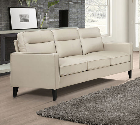 Sofa - Jonah Upholstered Track Arm Sofa Ivory