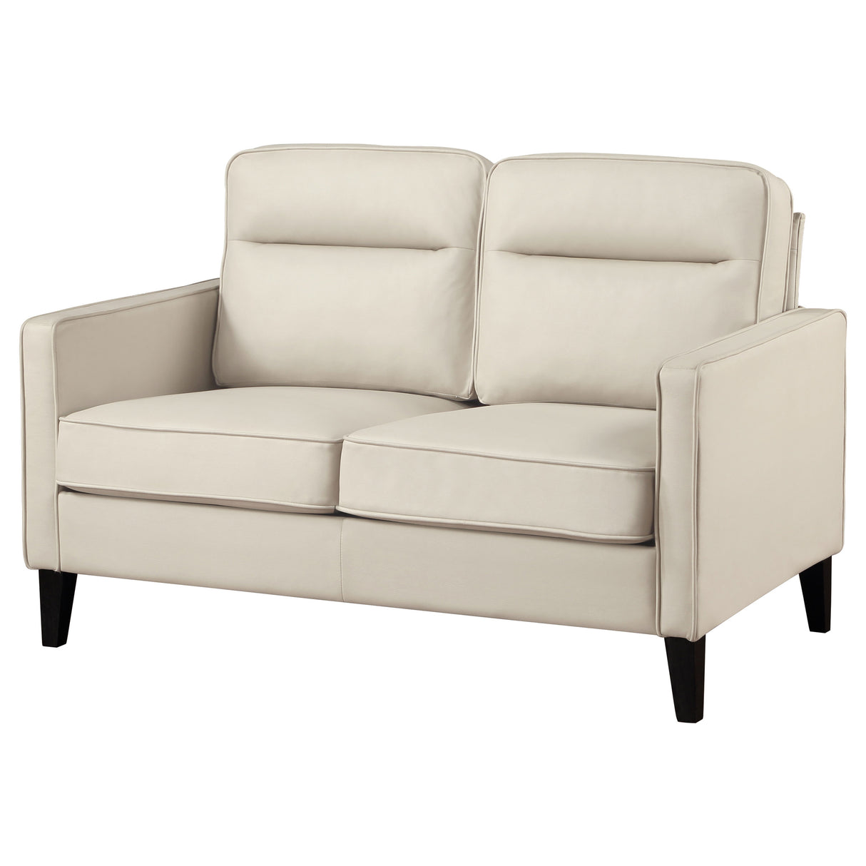 Loveseat - Jonah Upholstered Track Arm Loveseat Ivory