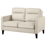 Loveseat - Jonah Upholstered Track Arm Loveseat Ivory