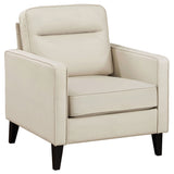 Chair - Jonah Upholstered Track Arm Accent Club Chair Ivory