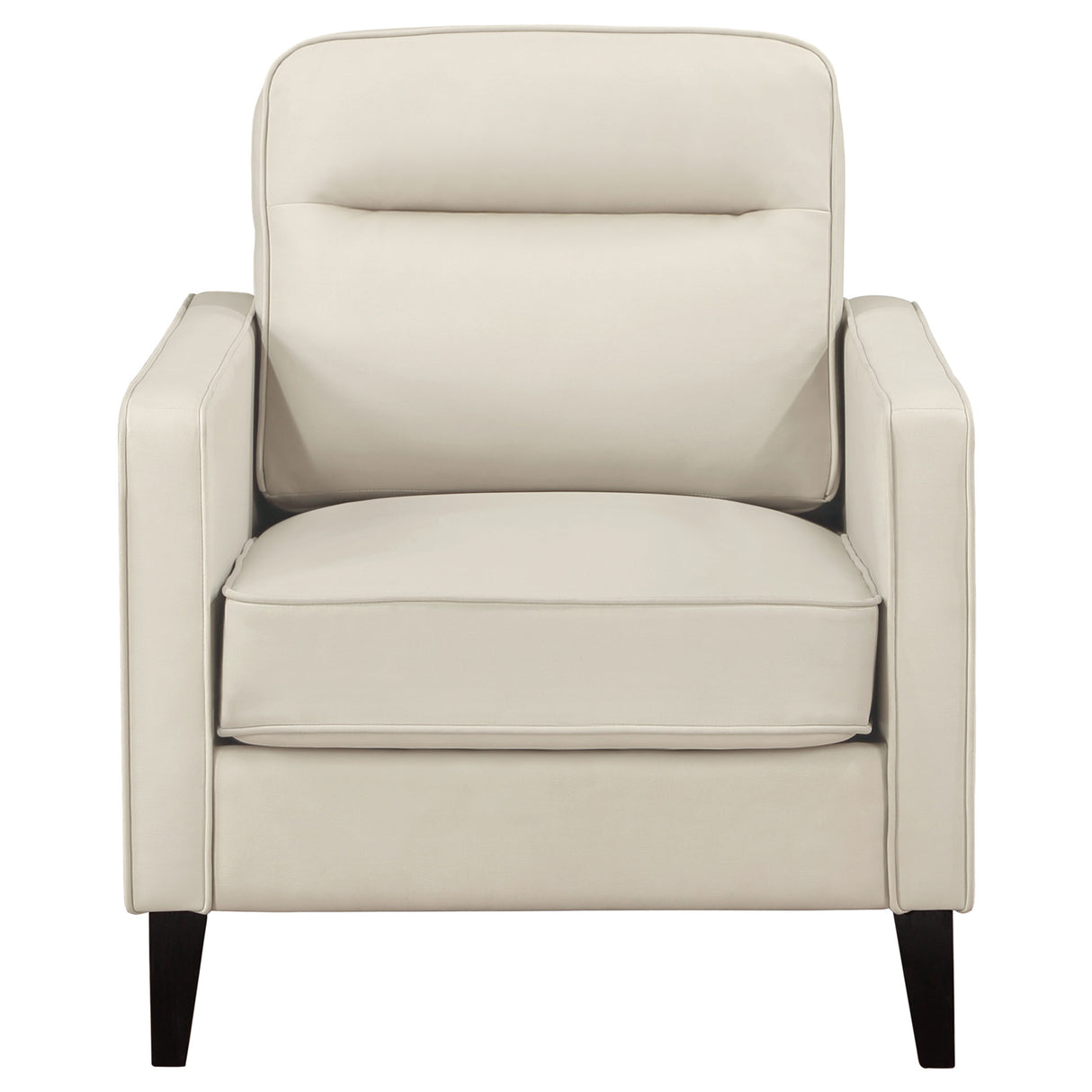 Chair - Jonah Upholstered Track Arm Accent Club Chair Ivory