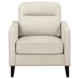 Chair - Jonah Upholstered Track Arm Accent Club Chair Ivory