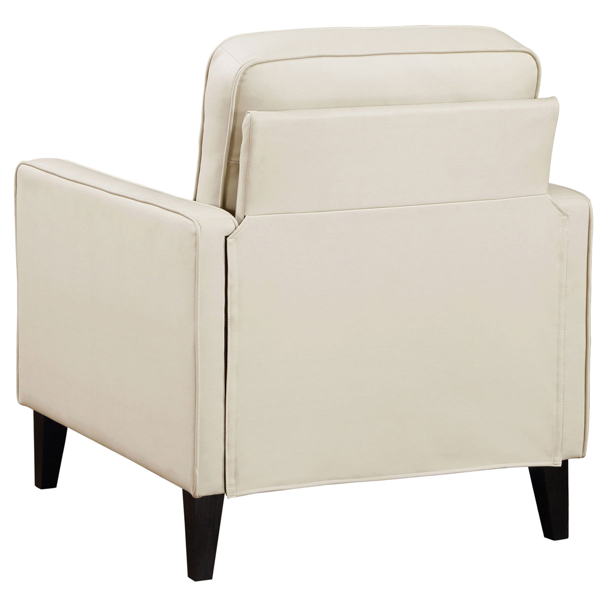 Chair - Jonah Upholstered Track Arm Accent Club Chair Ivory