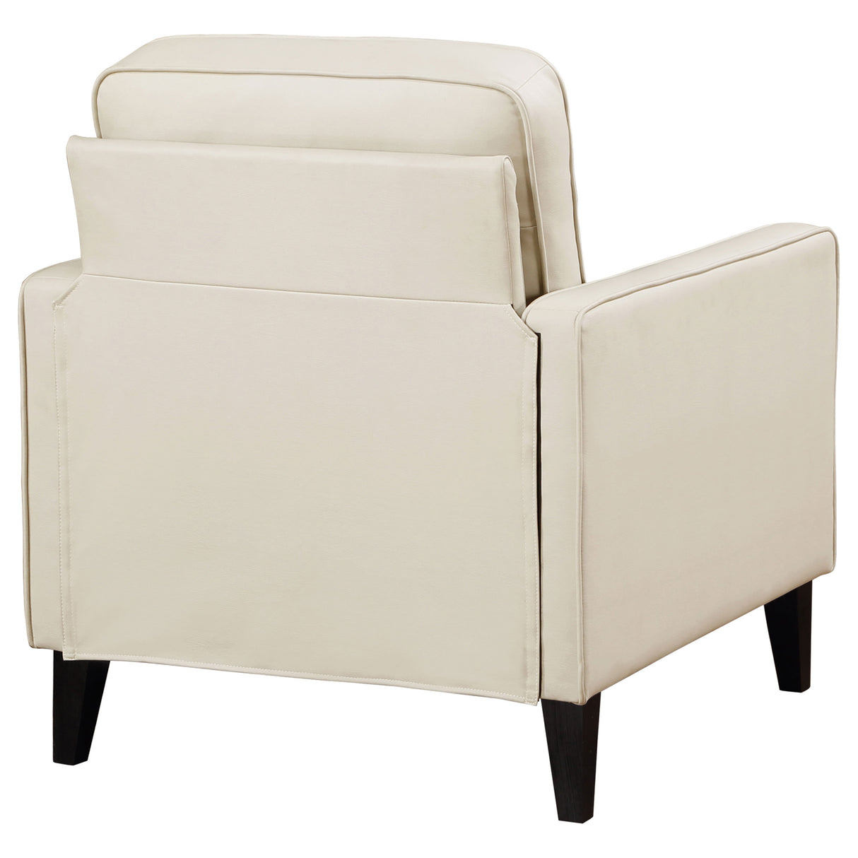 Chair - Jonah Upholstered Track Arm Accent Club Chair Ivory