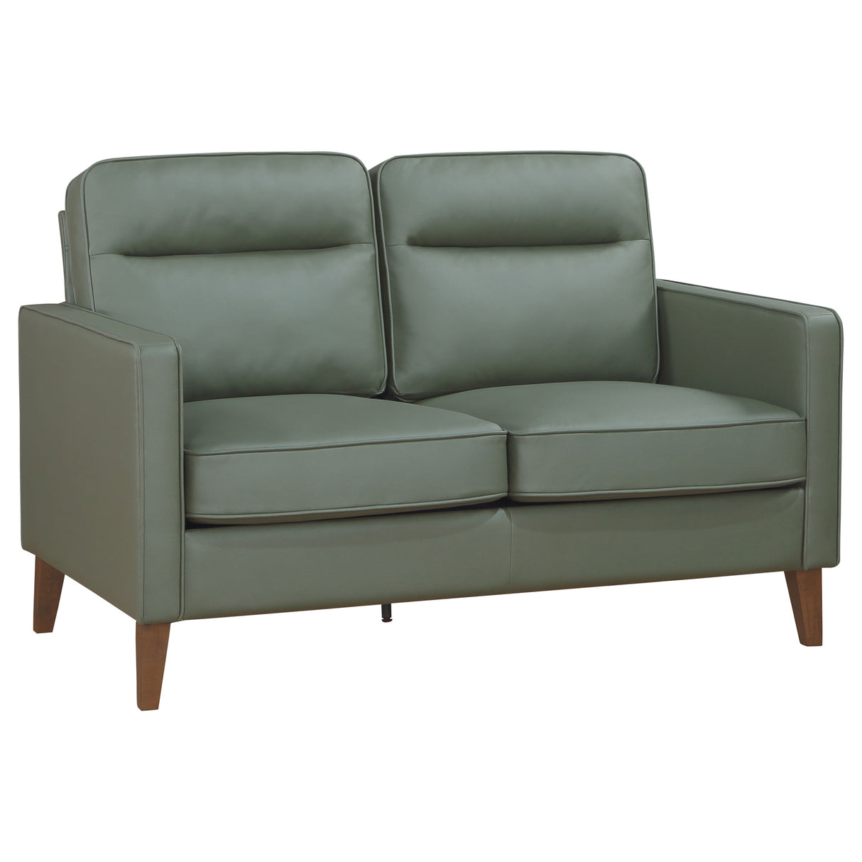 Sofa 2 Pc Set - Jonah 2-piece Upholstered Track Arm Sofa Set Green