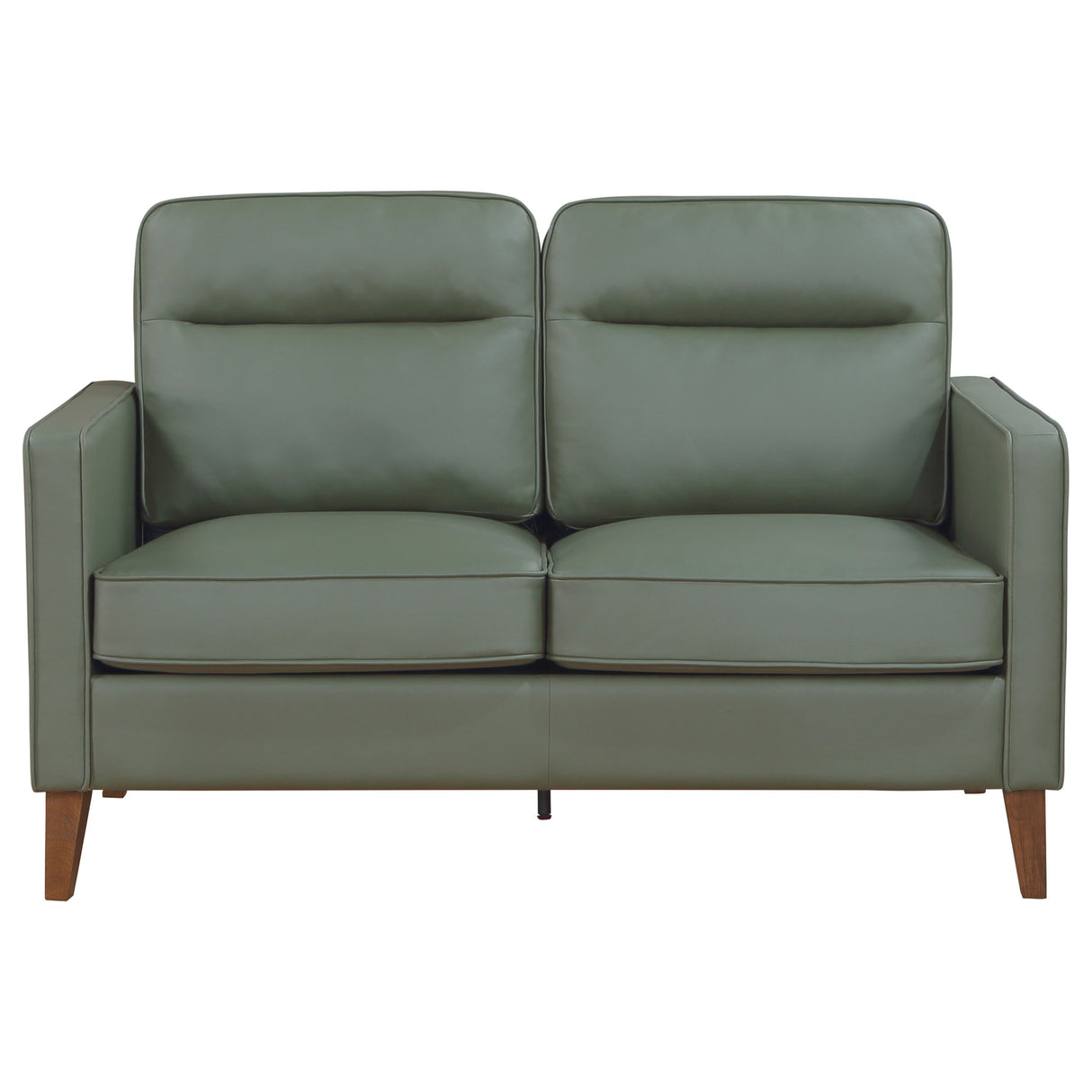 Sofa 2 Pc Set - Jonah 2-piece Upholstered Track Arm Sofa Set Green