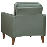 Sofa 3 Pc Set - Jonah 3-piece Upholstered Track Arm Sofa Set Green