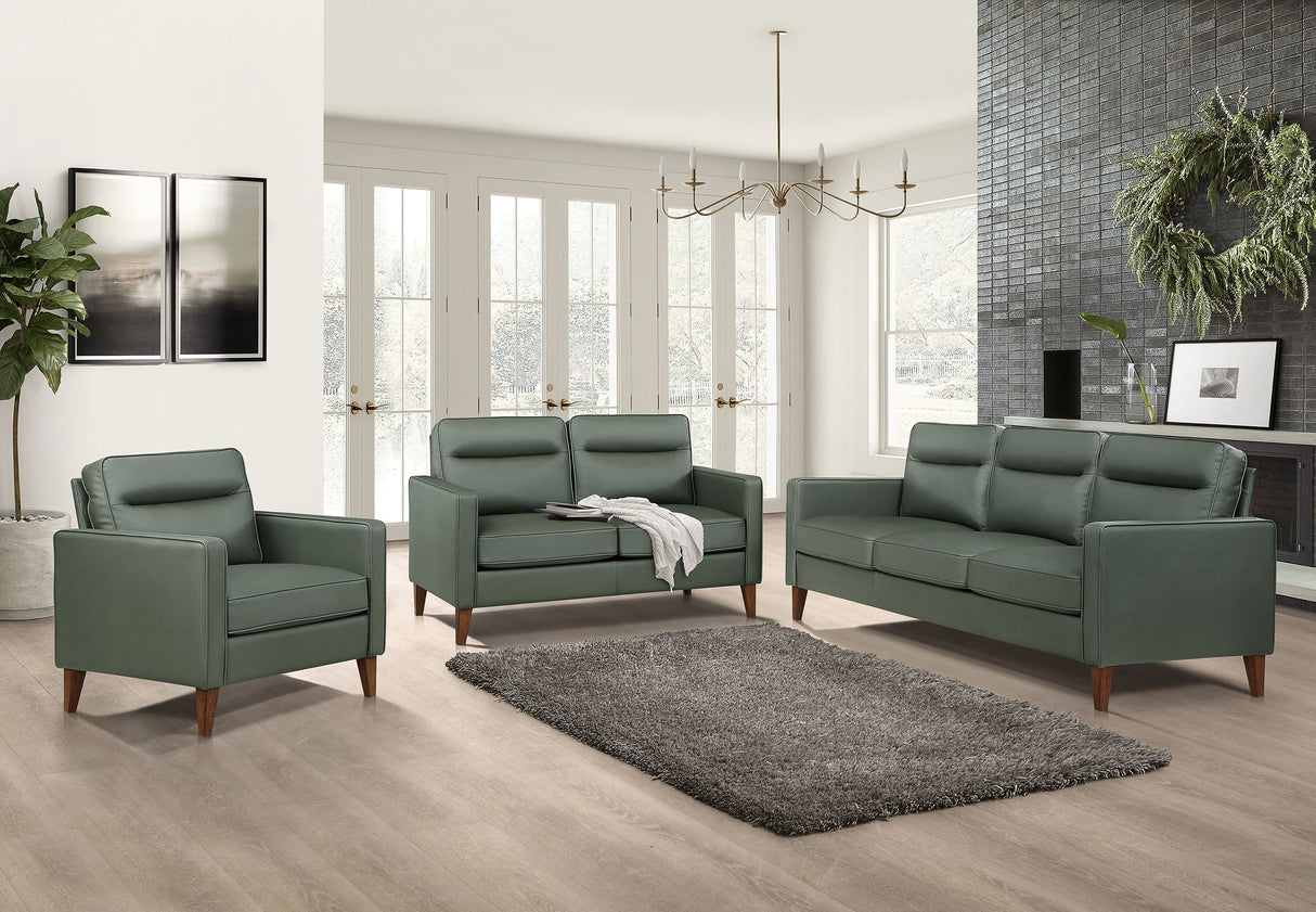 Sofa - Jonah Upholstered Track Arm Sofa Green