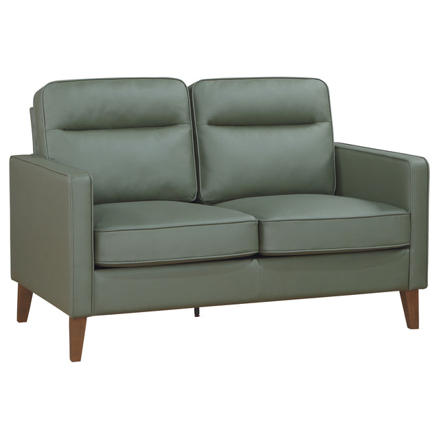 Loveseat - Jonah Upholstered Track Arm Loveseat Green