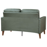 Loveseat - Jonah Upholstered Track Arm Loveseat Green