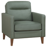 Chair - Jonah Upholstered Track Arm Accent Club Chair Green