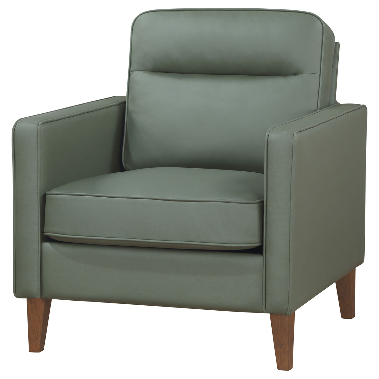 Chair - Jonah Upholstered Track Arm Accent Club Chair Green