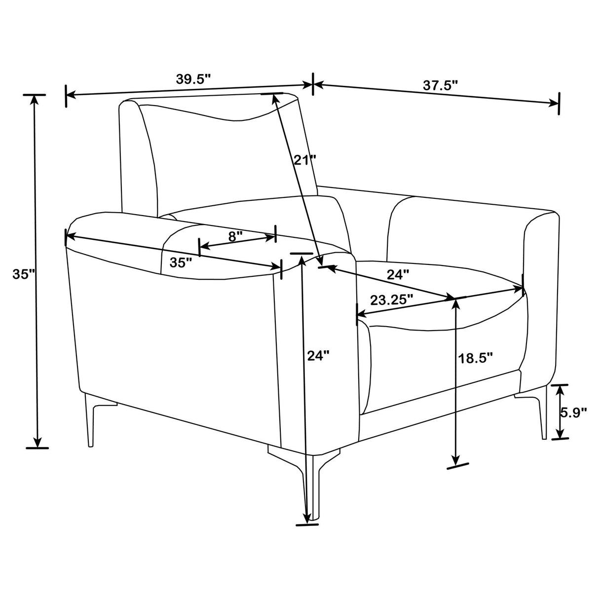 Glenmark 3 - piece Track Arm Living Room Set Taupe | Coaster | Home Elegance USA