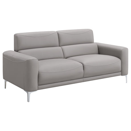 Sofa  - Glenmark Track Arm Upholstered Sofa Taupe