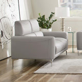 Loveseat - Glenmark Track Arm Upholstered Loveseat Taupe