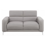 Loveseat - Glenmark Track Arm Upholstered Loveseat Taupe