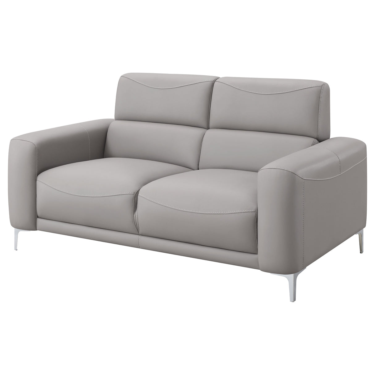 Loveseat - Glenmark Track Arm Upholstered Loveseat Taupe